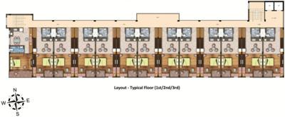 Mritshikha Boutique Apartments Cluster Plan from 1st to 3rd Floor mritshikha-boutique-apartments Mritshikha Boutique Apartments Cluster Plan from 1st to 3rd Floor