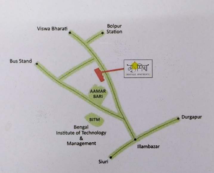  mritshikha boutique apartments Location Plan