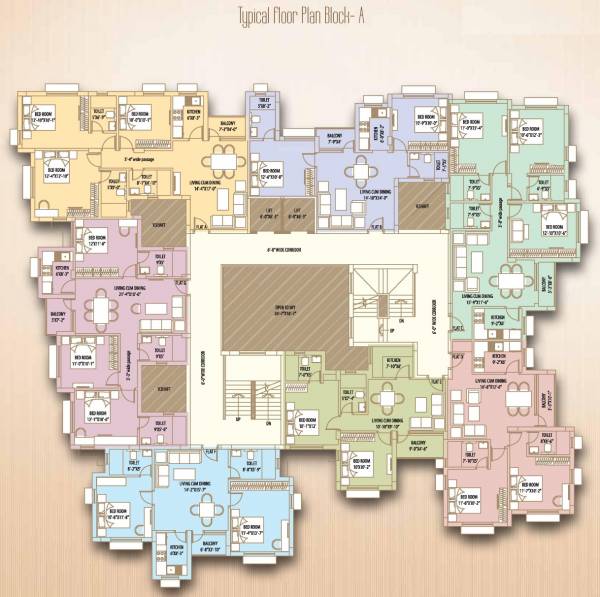 Cluster Plan for Typical Floor jyoti Cluster Plan for Typical Floor