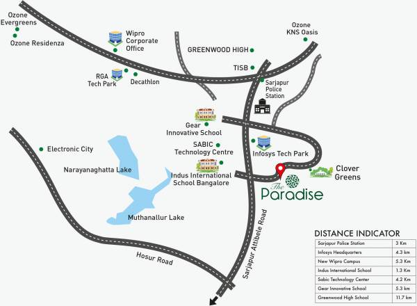  the-paradise Location Plan