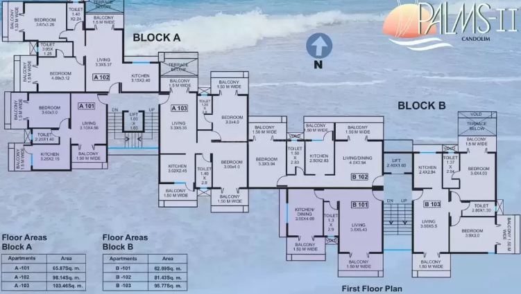  palms ii Block A + B Cluster Plan