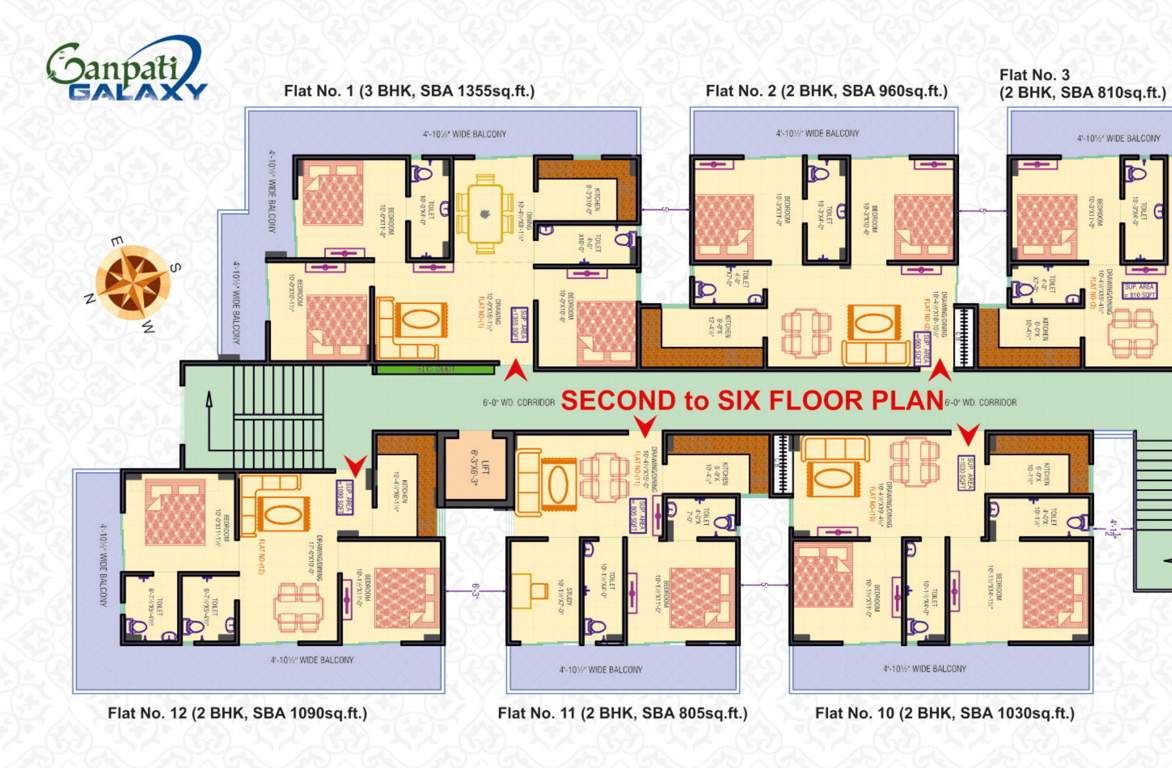  galaxy phase 1 Cluster Plan for 2nd Floor