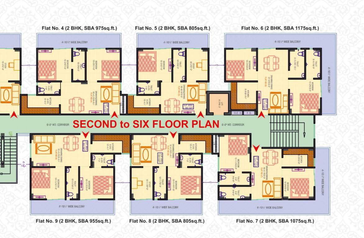  galaxy phase 1 Cluster Plan for 6th Floor