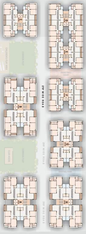  sanidhya Tower B Cluster Plan