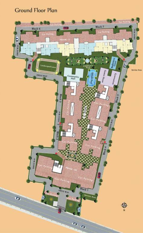  rainbow phase ii A Cluster Plan for ground Floor