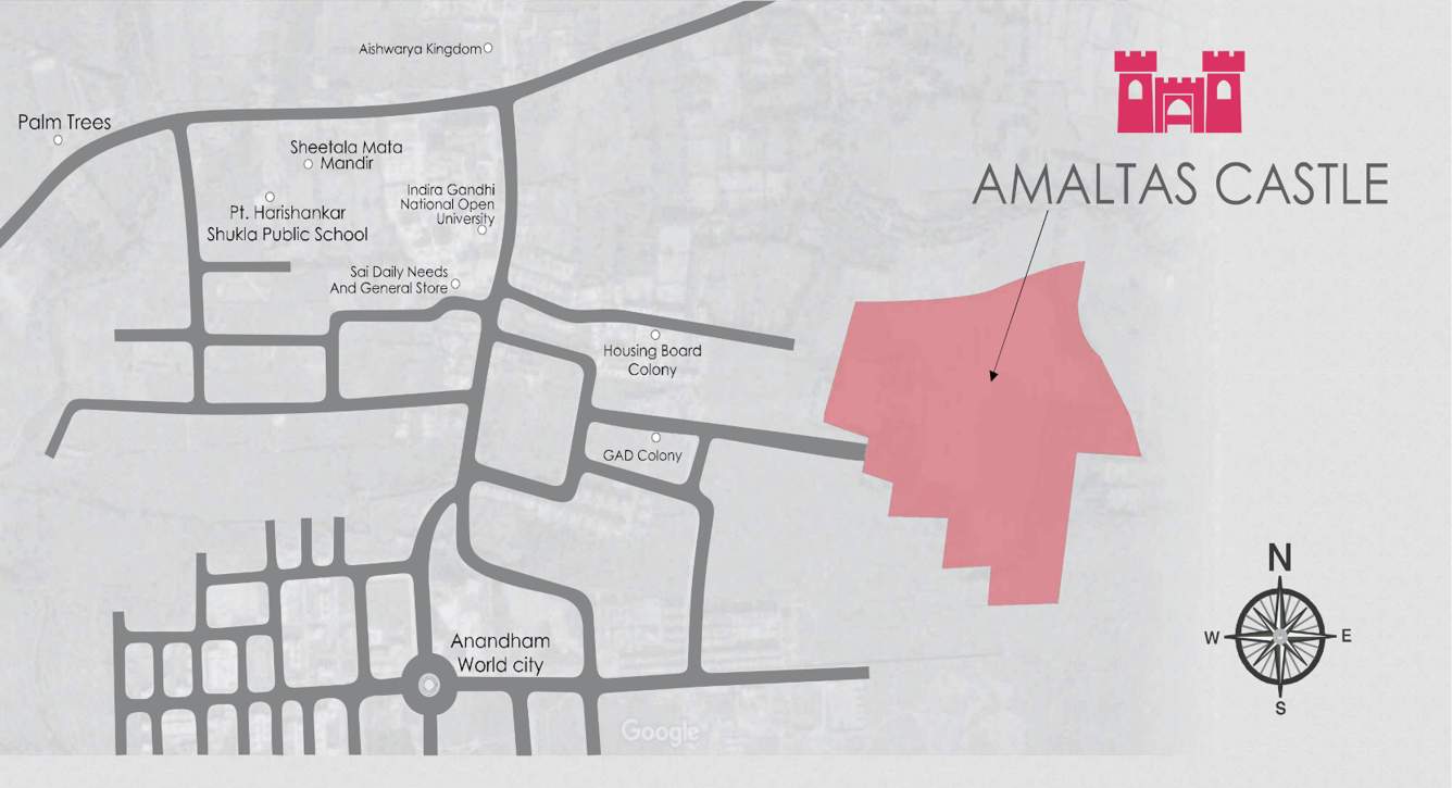  amaltas castle Location Plan