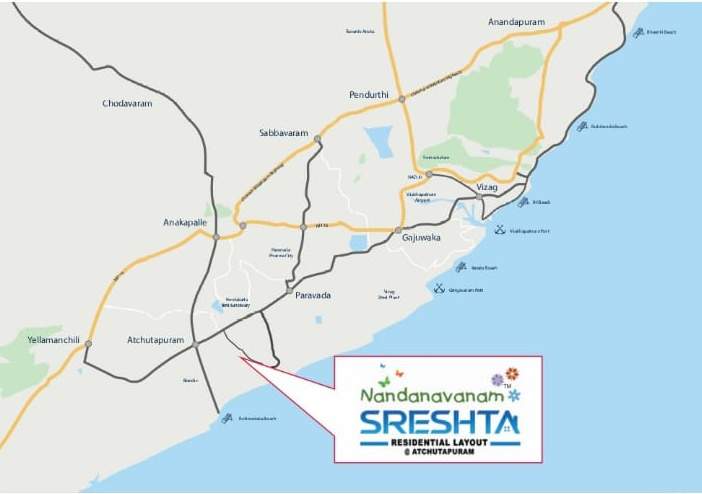  nandanavanam sreshta Location Plan
