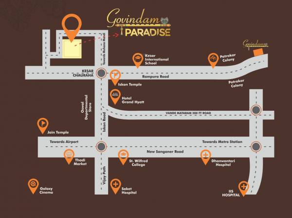  govindam-paradise Location Plan