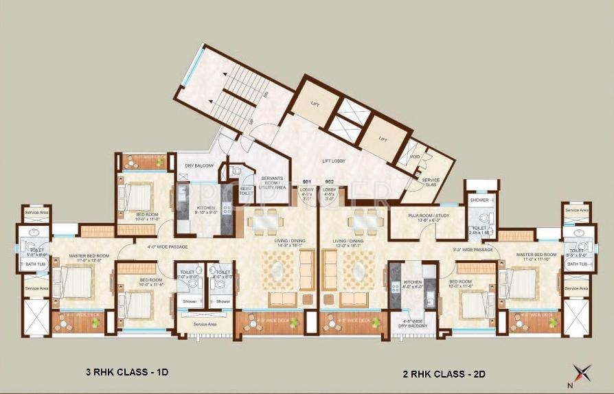 Images for Cluster Plan of Omkar Realtors And Developers Woodside