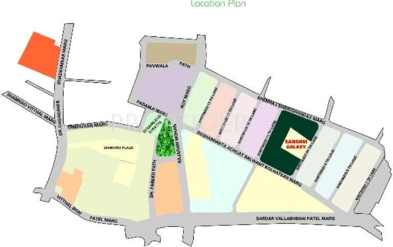 galaxy Images for Location Plan of Sanghvi Group Galaxy
