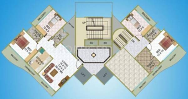  elite-heights Wing A Cluster Plan