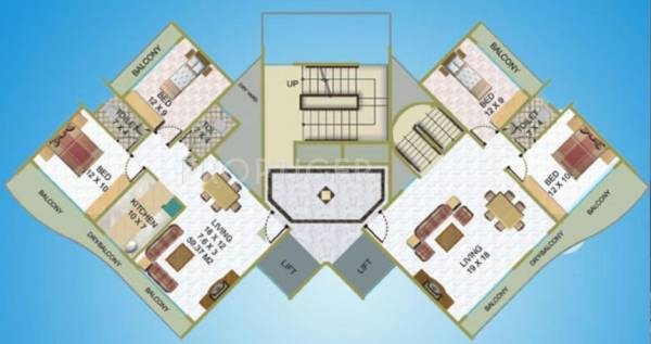  elite-heights Wing A Cluster Plan