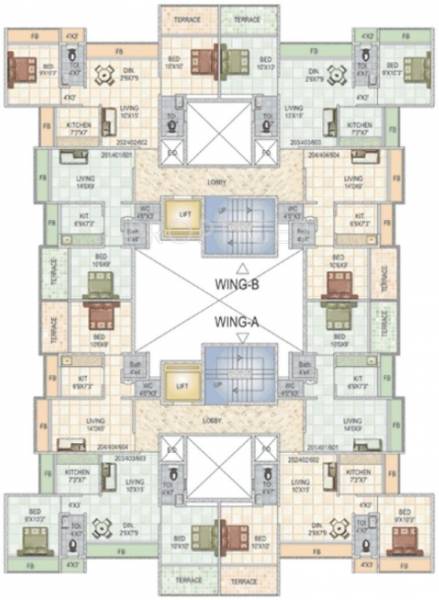 Images for Cluster Plan of Nath Elite Homes