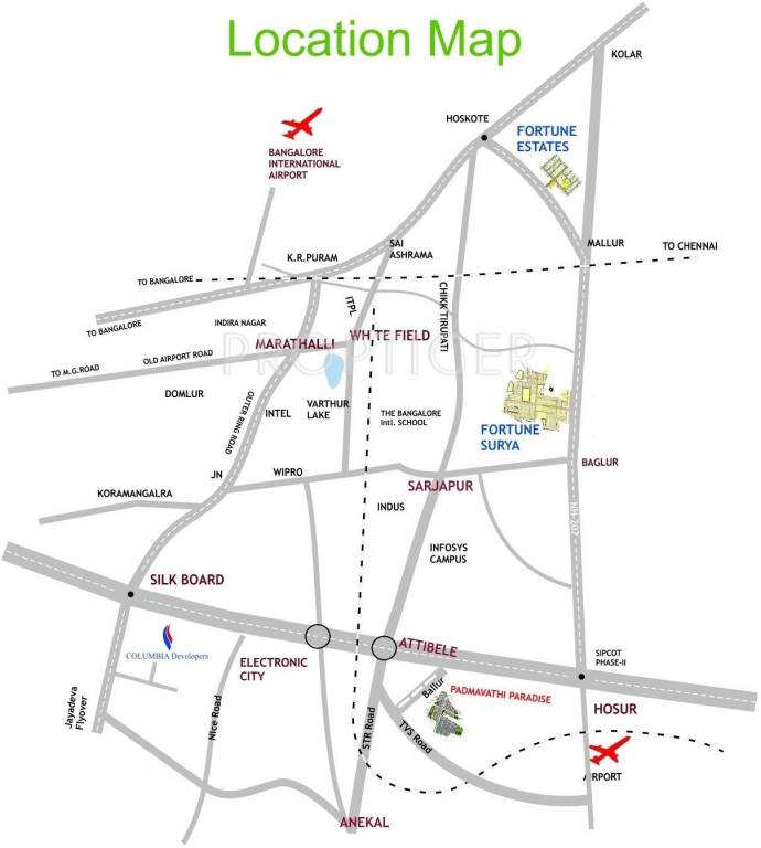 Images for Location Plan of Columbia Padmavathi Paradise