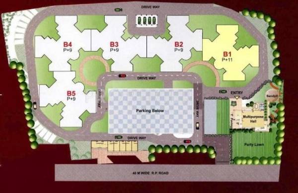  palms Images for Layout Plan of Kumar Palms