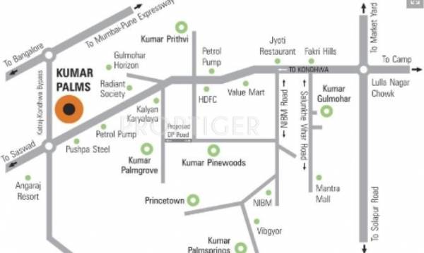  palms Images for Location Plan of Kumar Palms