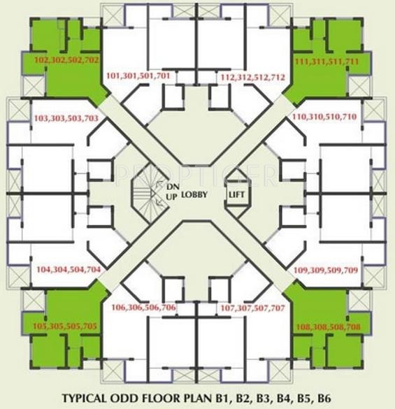 Images for Cluster Plan of Mittal Green Hive Images for Cluster Plan of Mittal Green Hive