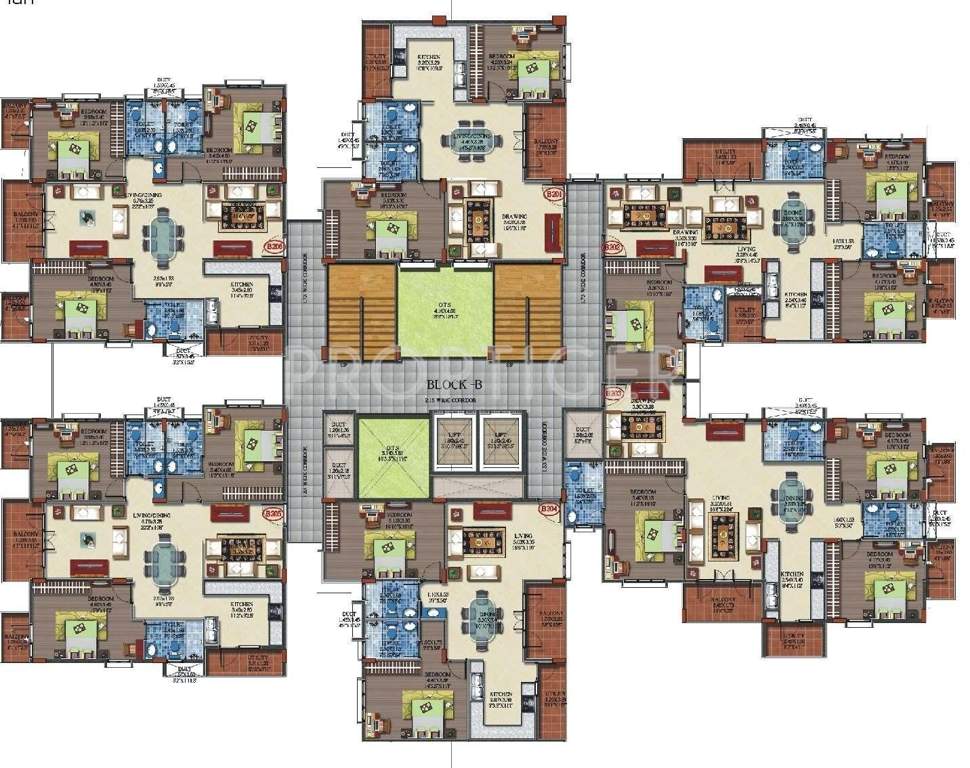 royal palms Images for Cluster Plan of Keerthi Royal Palms