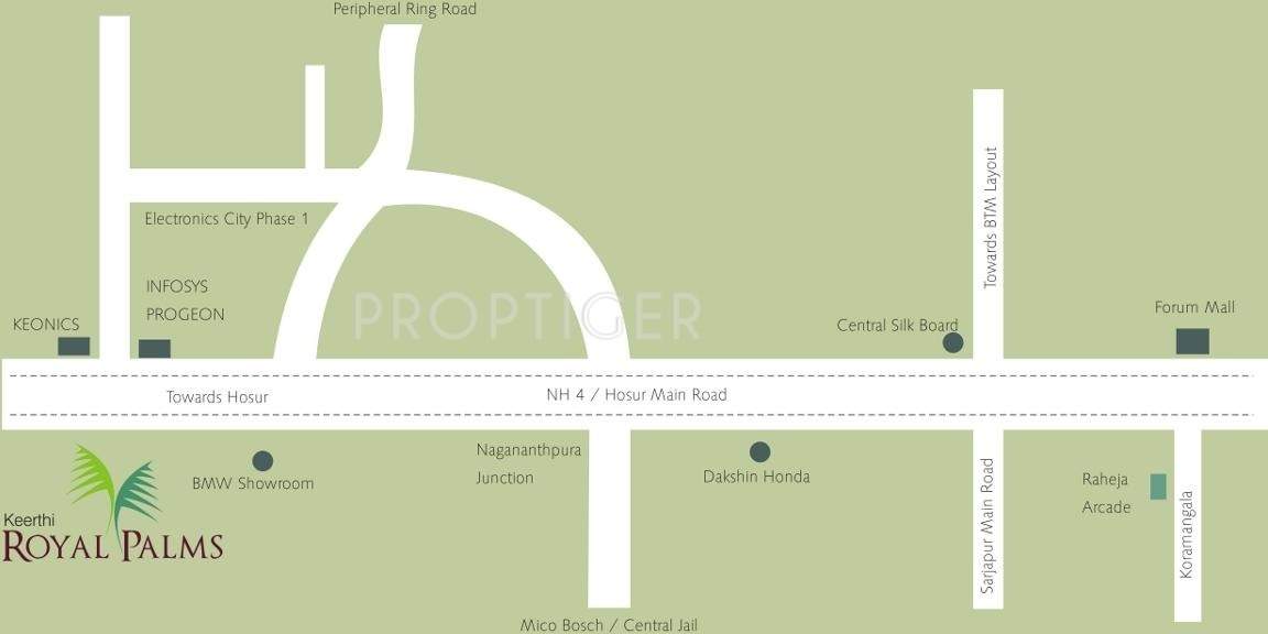 royal palms Images for Location Plan of Keerthi Royal Palms