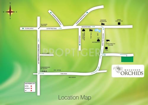  orchids Images for Location Plan of Mahaveer Orchids