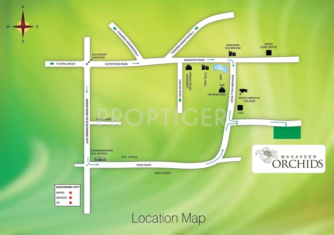 orchids Images for Location Plan of Mahaveer Orchids