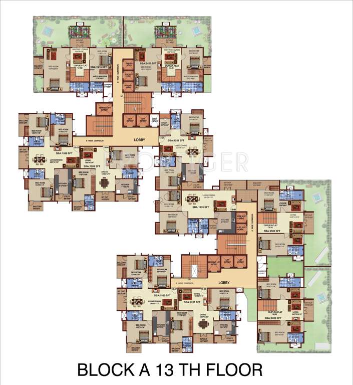  riviera Images for Cluster Plan of Mahaveer Riviera