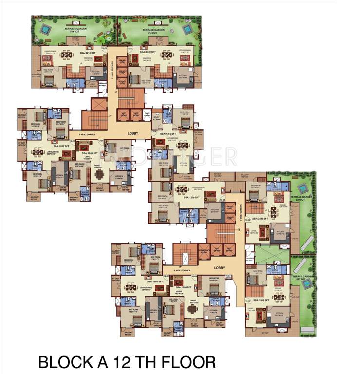  riviera Images for Cluster Plan of Mahaveer Riviera