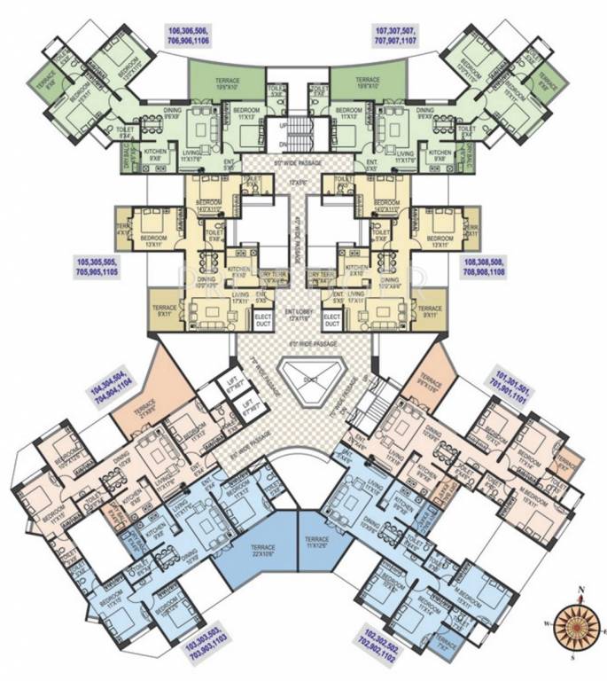  gloria grace Tower E Cluster Plan