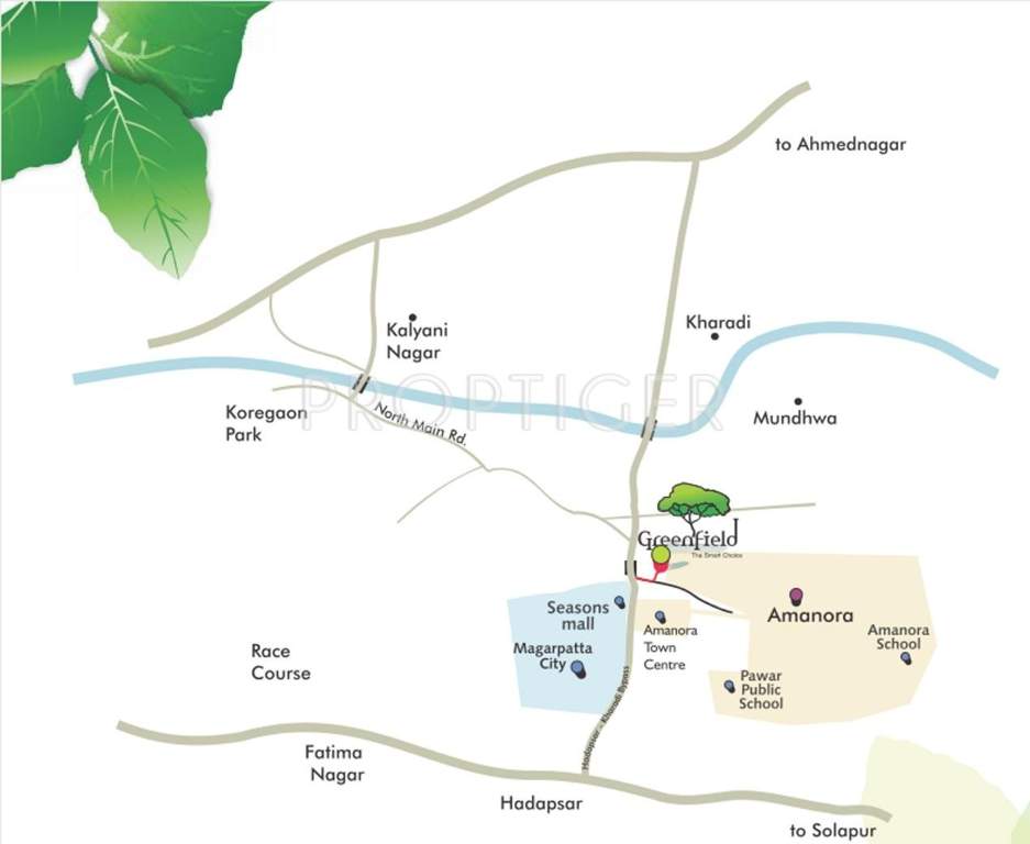 greenfield Images for Location Plan of Bhandari Associates Greenfield