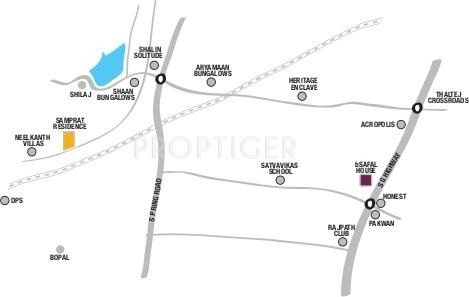  samprat-residence Images for Location Plan of Bsafal Samprat Residence