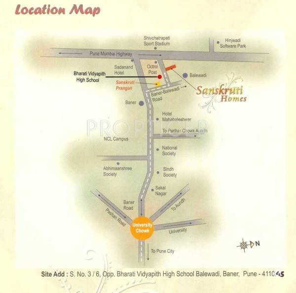 Location Plan AK Surana Developers Sanskruti Homes Location Plan