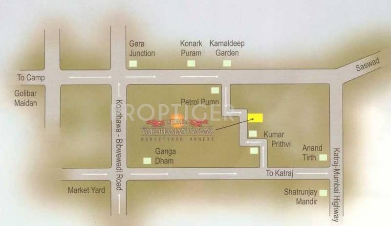 AK Surana Developers Shree Vardhman Nagar Location Plan
