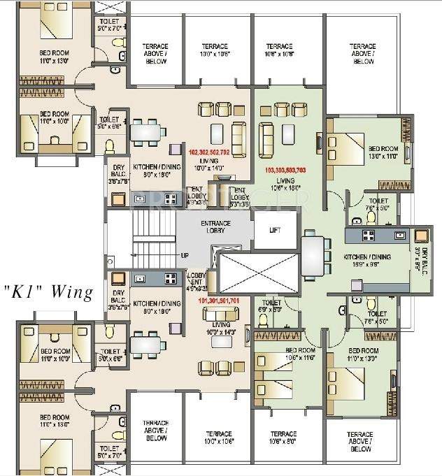 Images for Cluster Plan of GK Developers Rose Icon