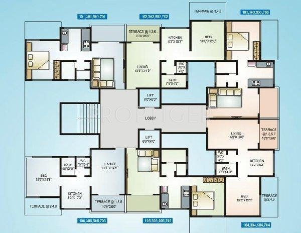  river nest Tower A Cluster Plan