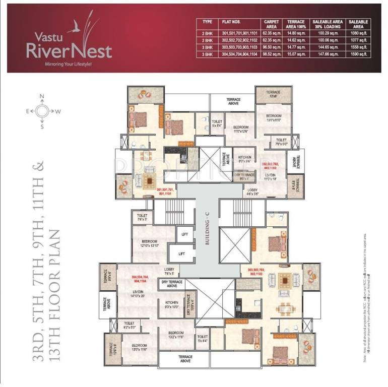  river nest Tower A Cluster Plan