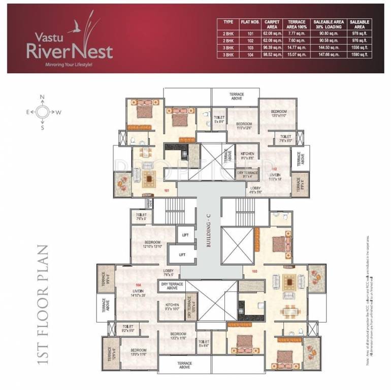  river nest Tower A Cluster Plan