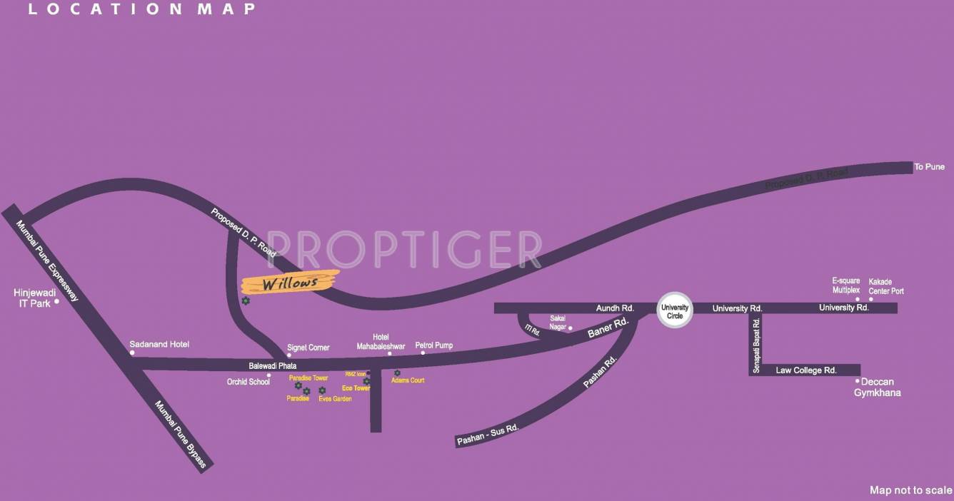  willows Images for Location Plan of Vascon Willows