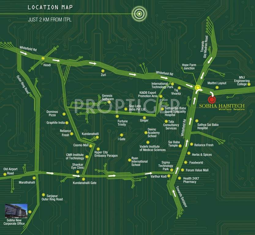  habitech Images for Location Plan of Sobha Habitech