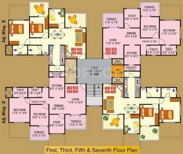 Images for Cluster Plan of GK Flora Residency