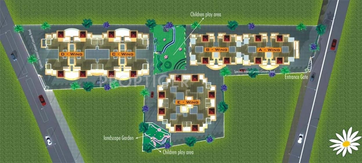Images for Master Plan of GK Flora Residency
