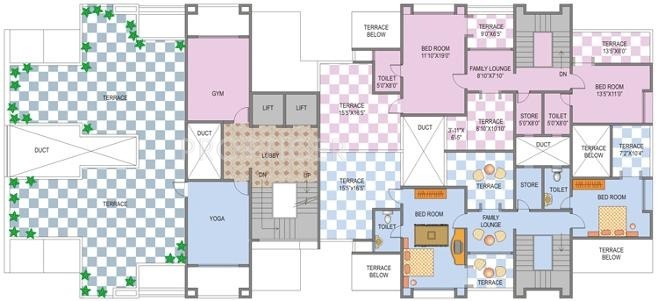 silver moon Building B1 Cluster Plan