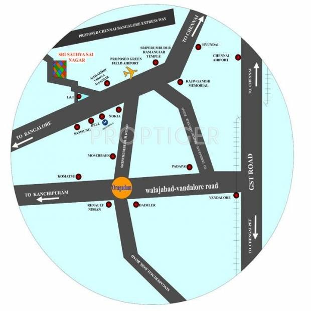 Images for Location Plan of Wisdom Sri Sathyasai Nagar
