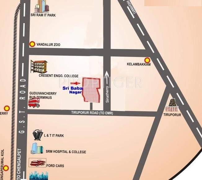Images for Location Plan of Wisdom Sri Sairam Nagar