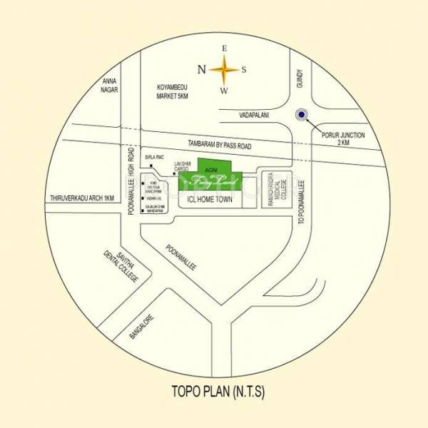 Agni Estates Fairy Land Location Plan
