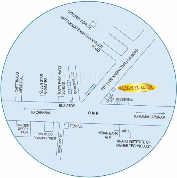 Agni Estates Lakshya Kripa Location Plan
