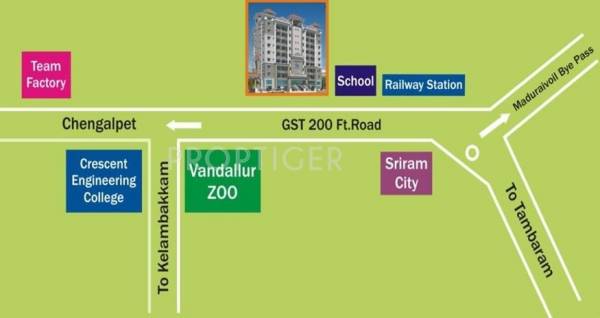 Jeayam Shelters Dream Palace Location Plan
