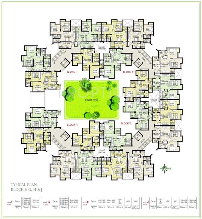 Images for Cluster Plan of Arihant Foundation and Housing Frangipani