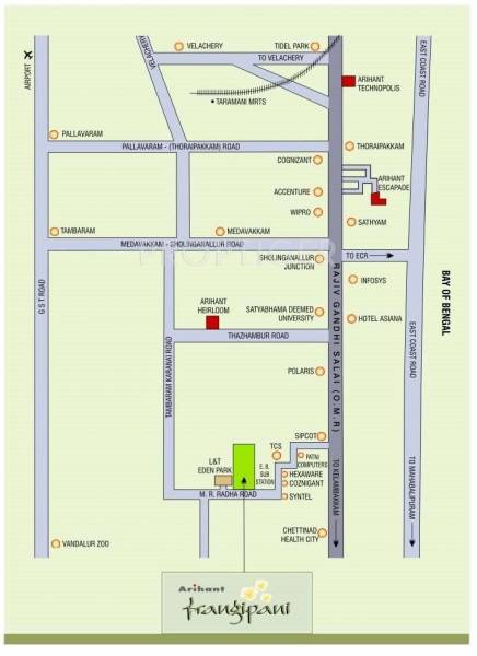 Images for Location Plan of Arihant Foundation and Housing Frangipani