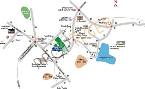  nagarjuna-residency Images for Location Plan of NCC Nagarjuna Residency