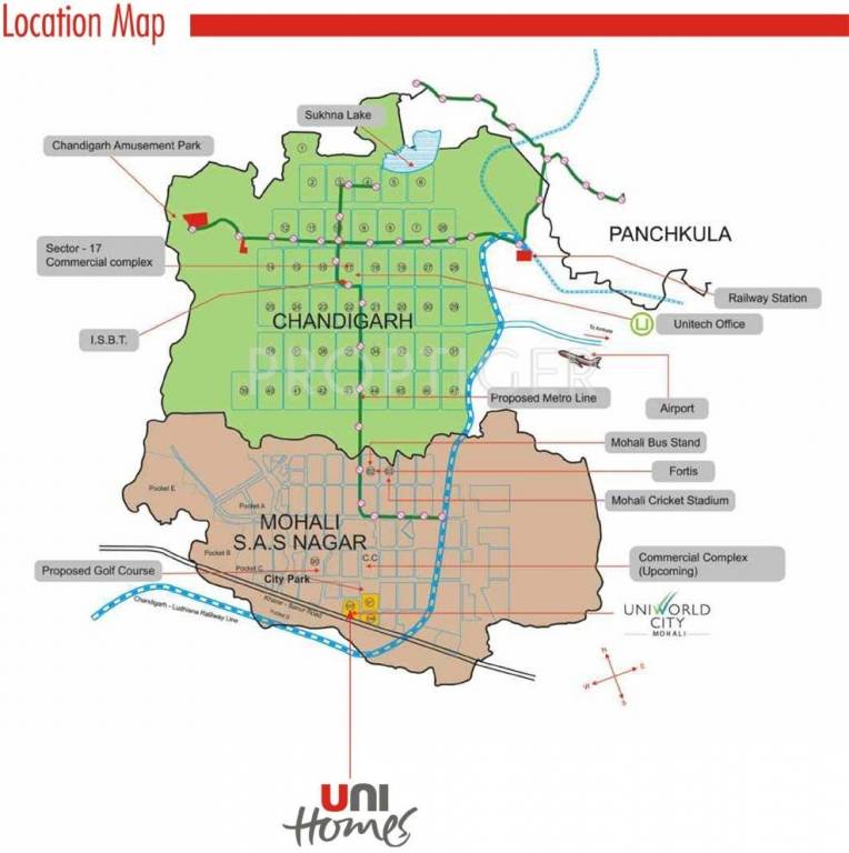 Images for Location Plan of Unitech Unihomes